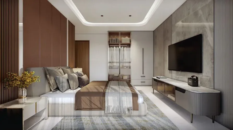Aparna Wonder Woods concept living room interior smart apartment