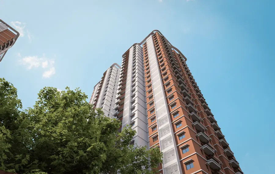 Aparna Wonder Woods concept high-rise tower facade